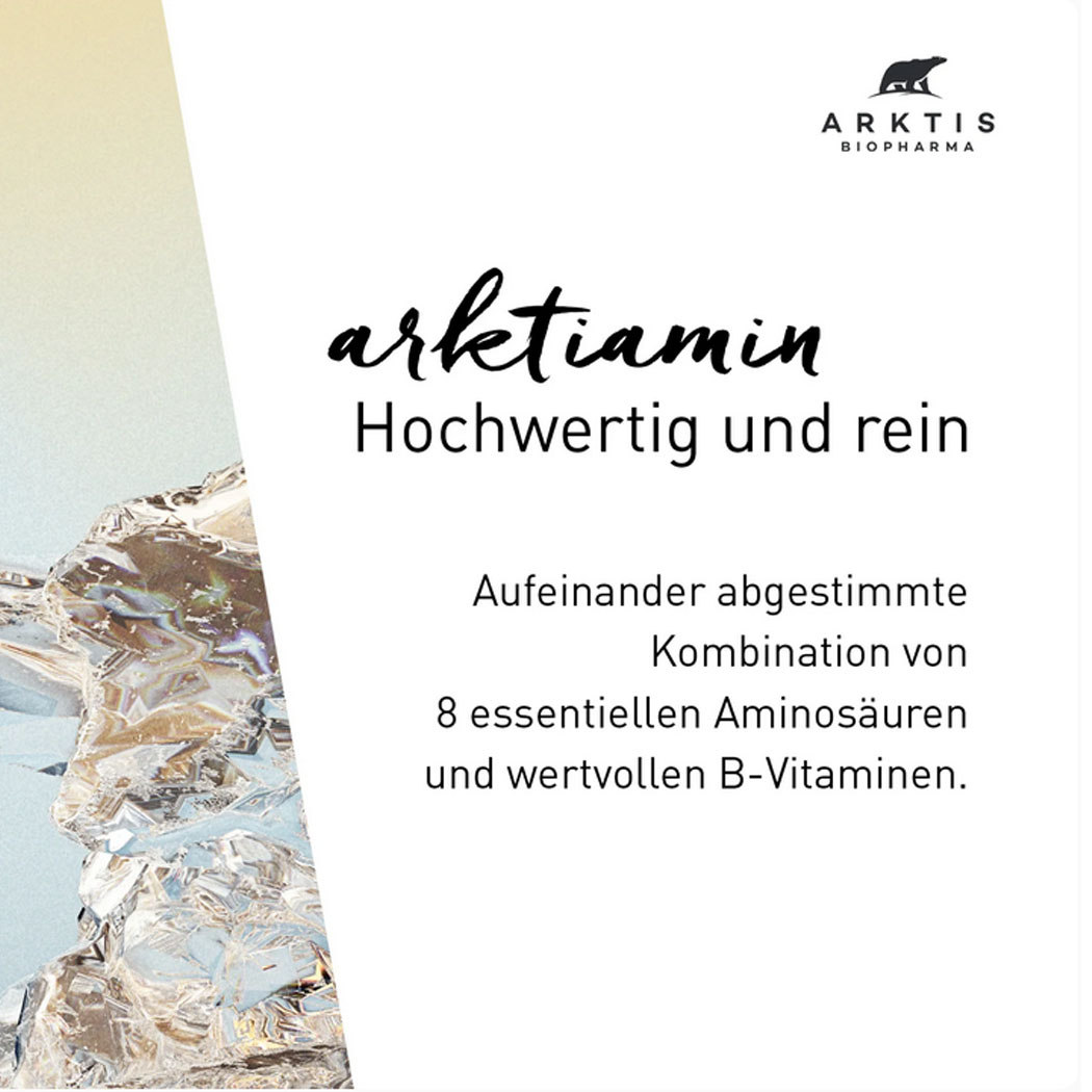 arktiamin, hochwertig, glitzernd, kristalle, vitamine