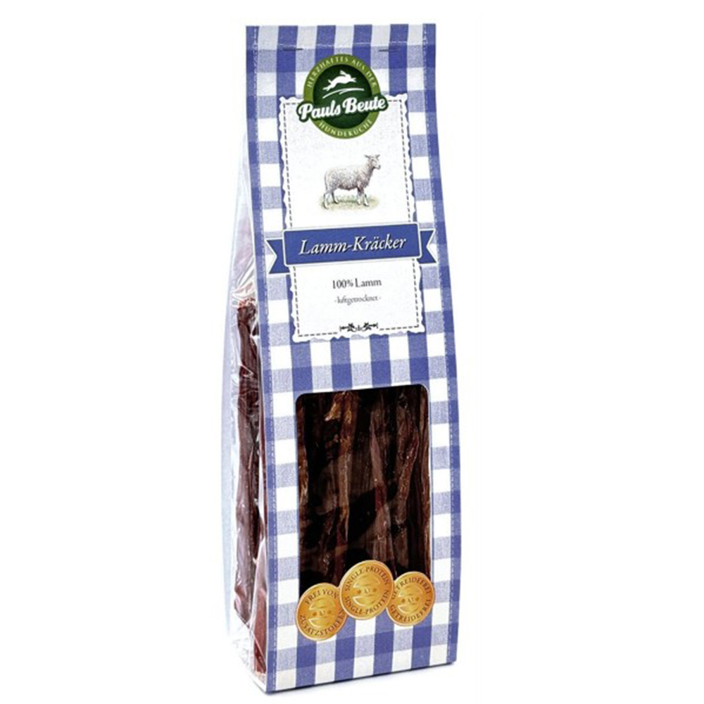 Lamm, Lamm-Kracker, 100% Lamm, Fleischsnack, Trockenfleisch