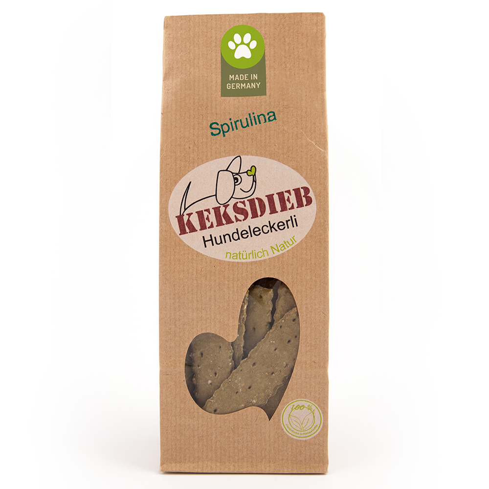 Spirulina, Keksdieb, Hundeleckerli, Natur, Knochenform