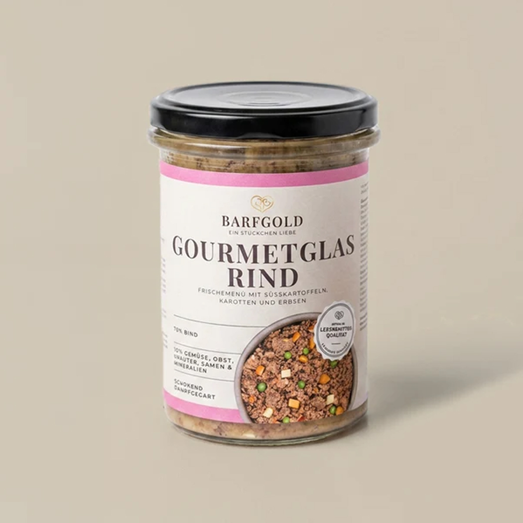 Gourmetglas, Rind, Fertigprodukt, Snack, Glasbehälter