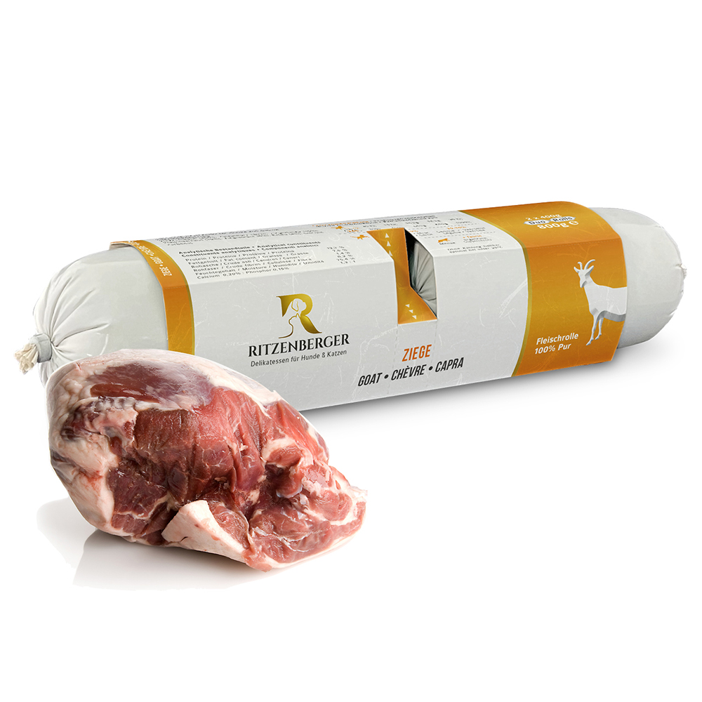 Ritzenberger Ziege Fleisch pur Duo-Rolls 2x400g