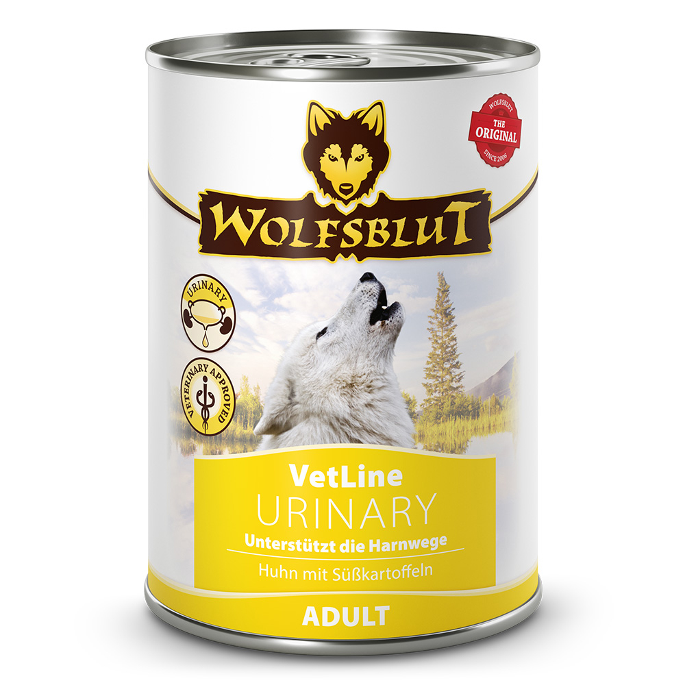 Wolfsblut Vetline Nassfutter Urinary 395g - Struvit - Huhn Zinn, Bär, Tierwelt, Aluminium, Kann
