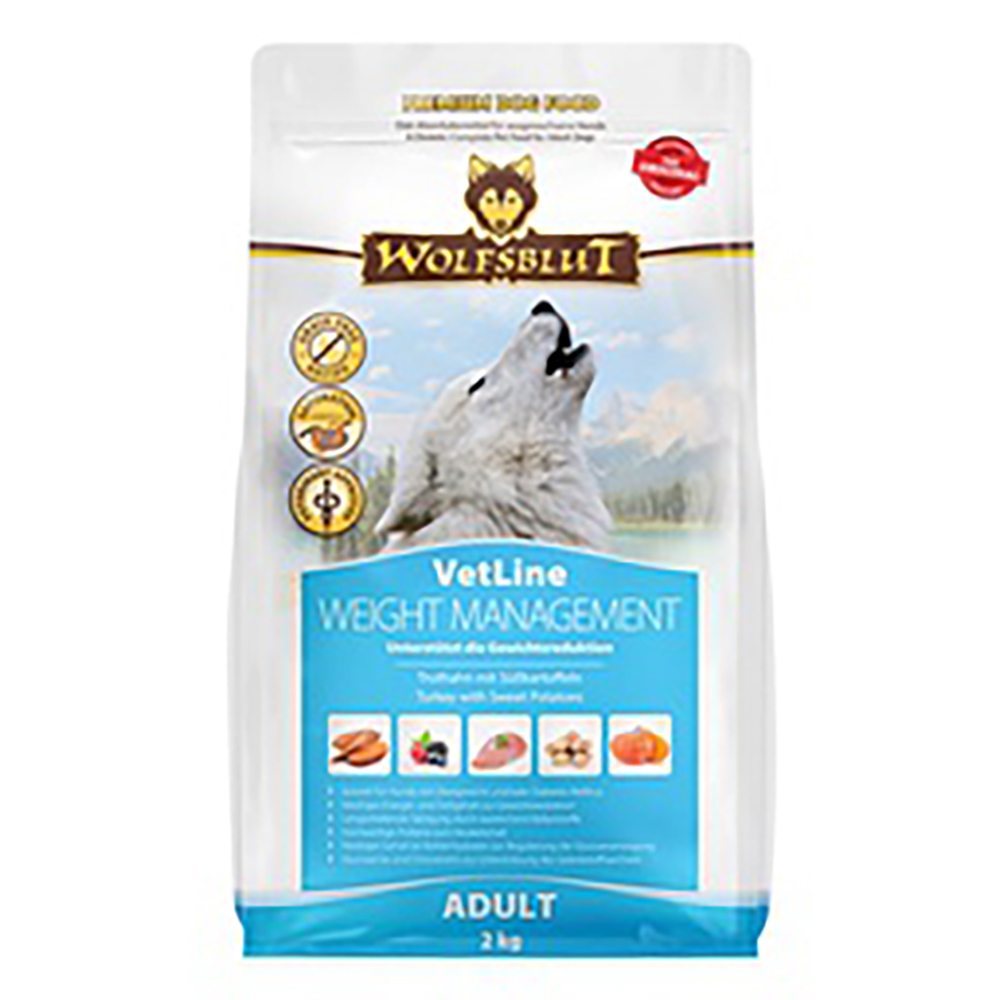 Wolfsblut Vetline Trockenfutter Weight Management 2kg - Übergewicht u. Diabetes - Truthahn