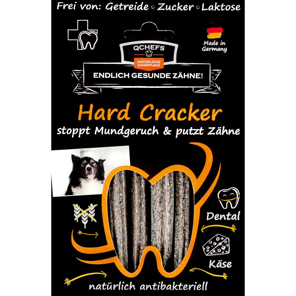 Hard Crackers, Zahnreiniger, Zahnpflege, Hundekauartikel, natürlich antibakteriell