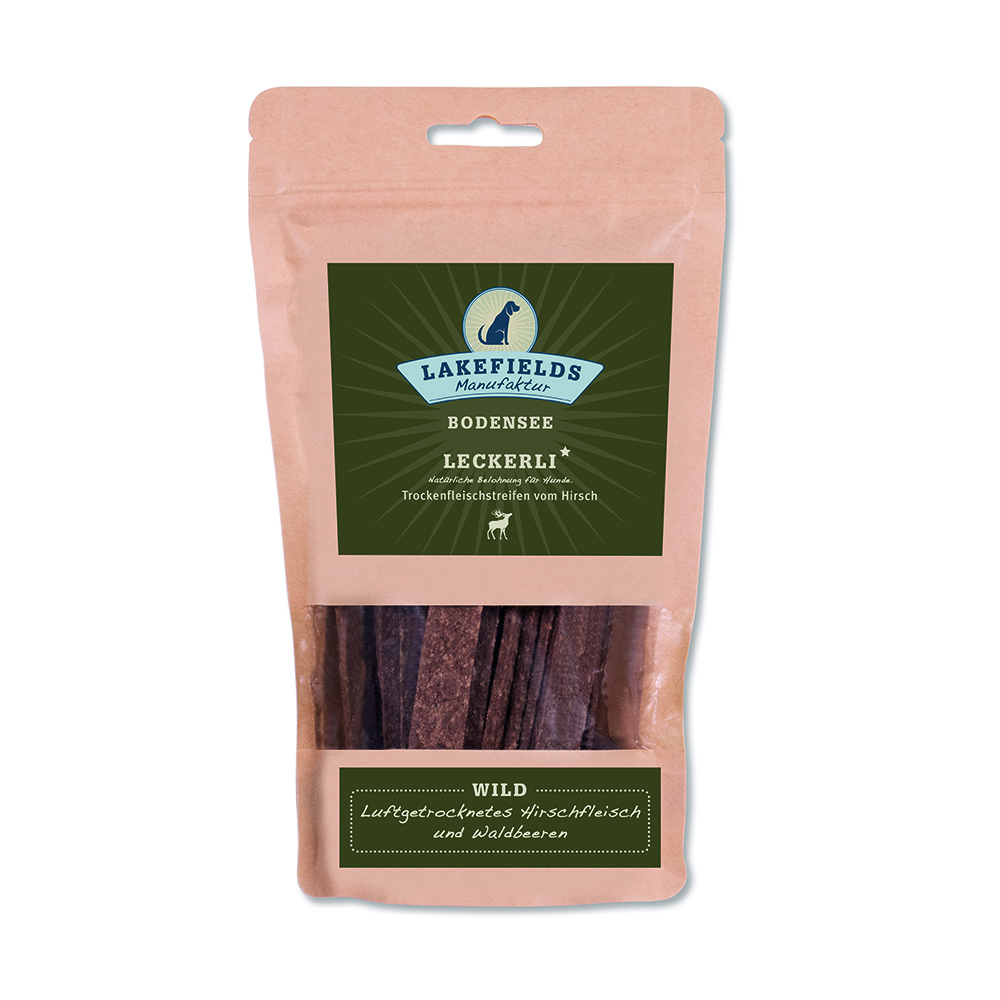 Lakefields Trockenfleischstreifen Wild 150g