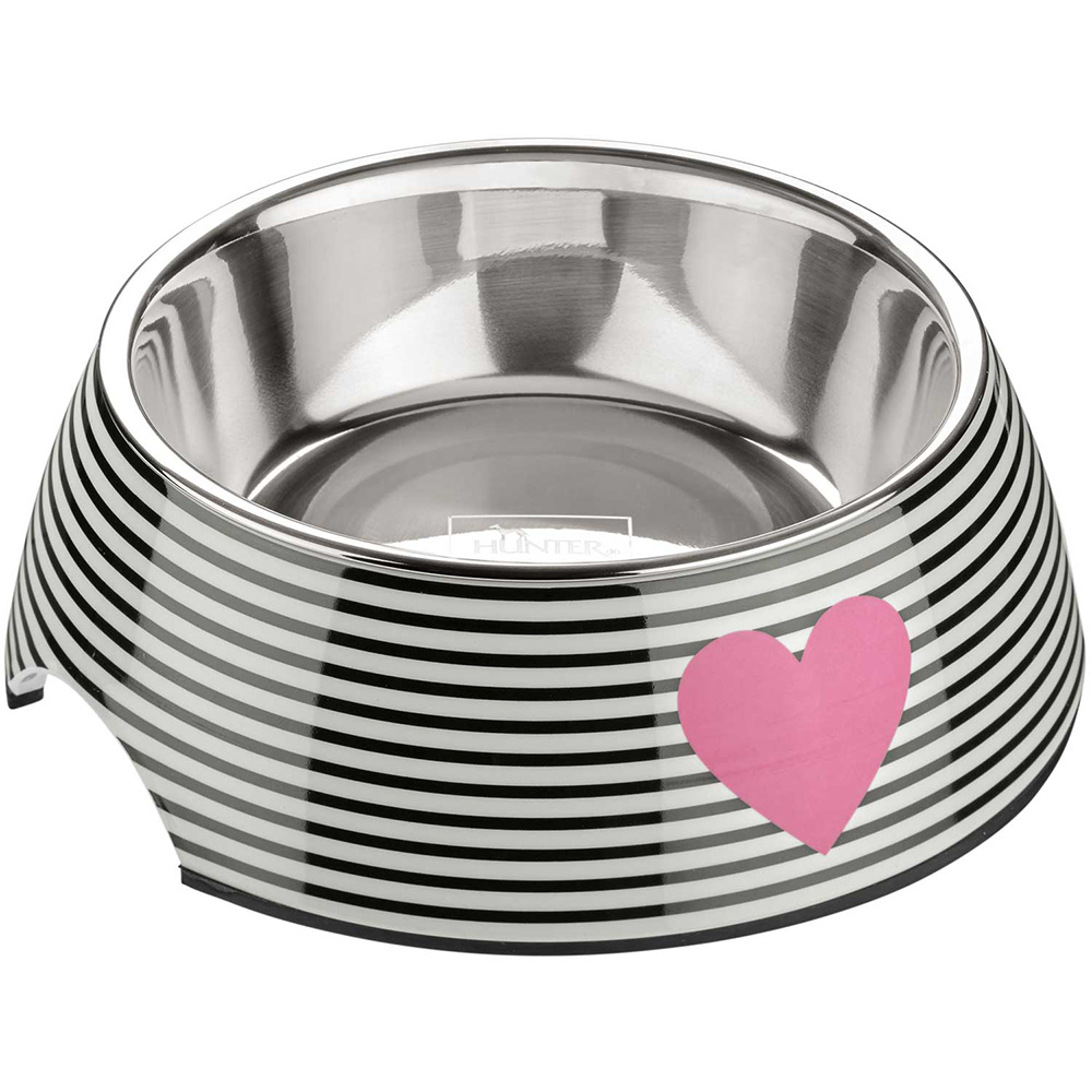 HUNTER Melamin-Napf Biri 700 ml, weiß/schwarz