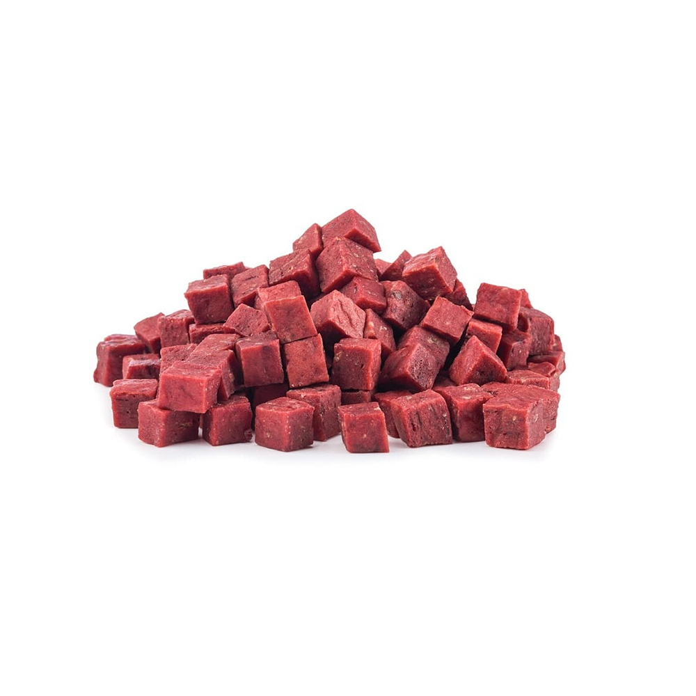 Rote Würfel, Rote Fleischwürfel, Rindfleischwürfel, Fleischwürfel, Hundefutterwürfel