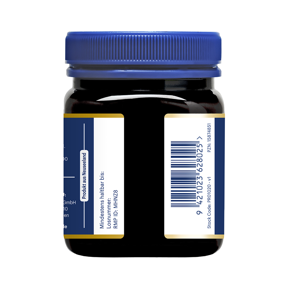 Kapsel, Vitamin, Pill bottle, Blauer Deckel, Barcode-Etikett
