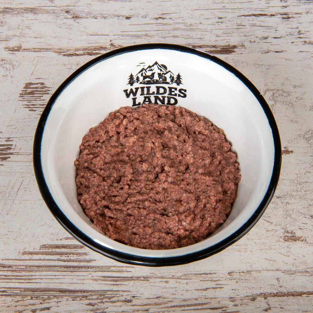 Hundefutter, Nassfutter, Rindfleisch, Schale, Wildes Land