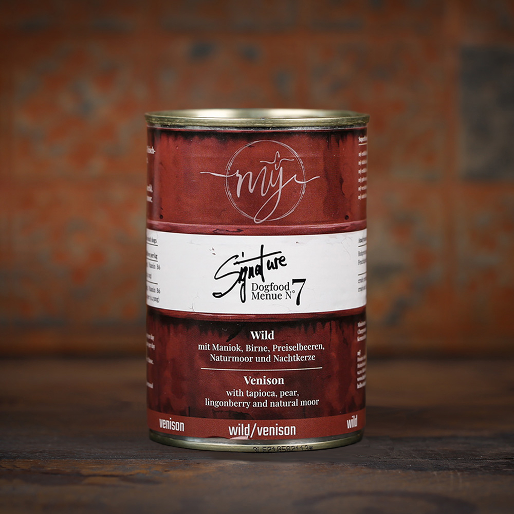 Dosenfutter, Wild, Venison, Hundesnack, Dosenverpackung