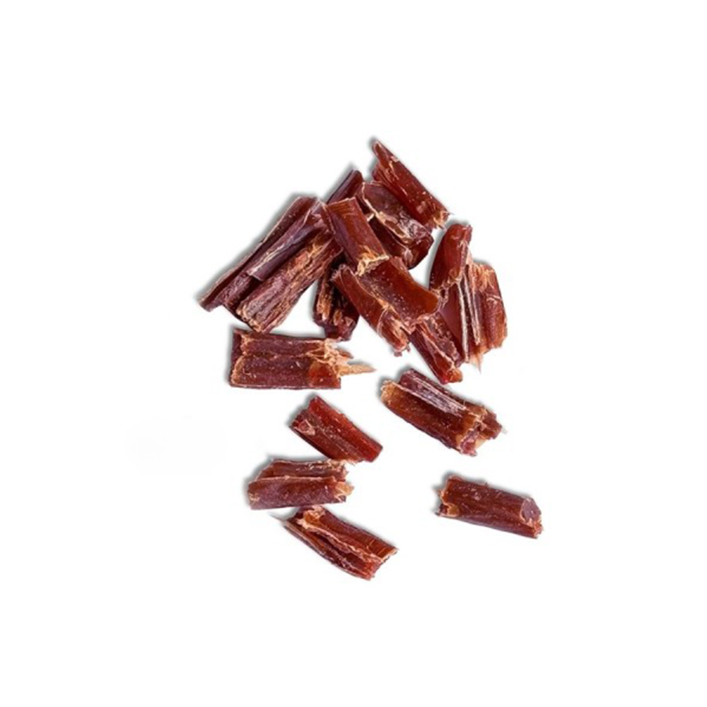 Rindfleischstreifen, Trockenfleisch, Snack, Fleischsnack, Kauartikel