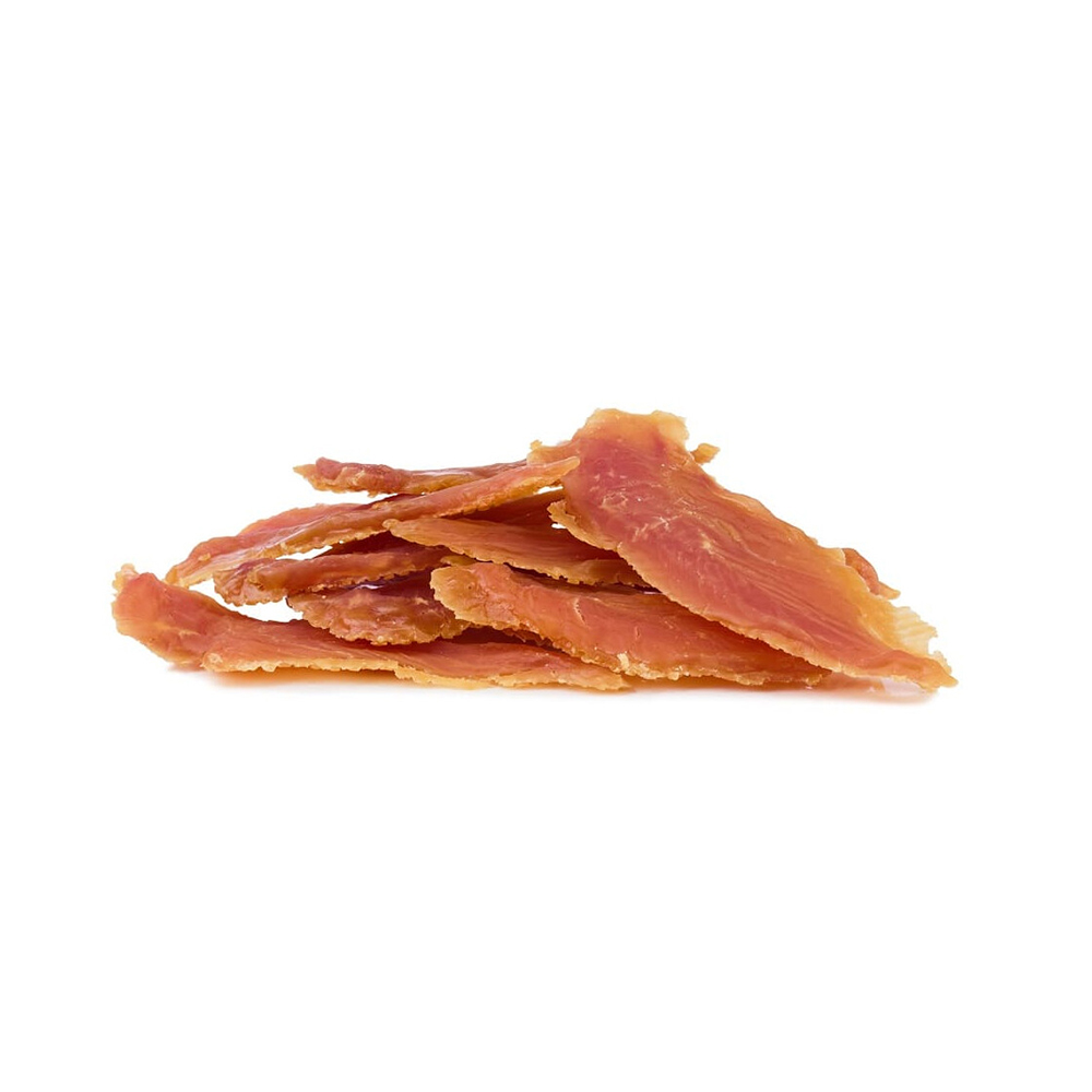 Rindfleisch, Schinkenscheiben, fläckig, orange-pink, dünn geschnitten