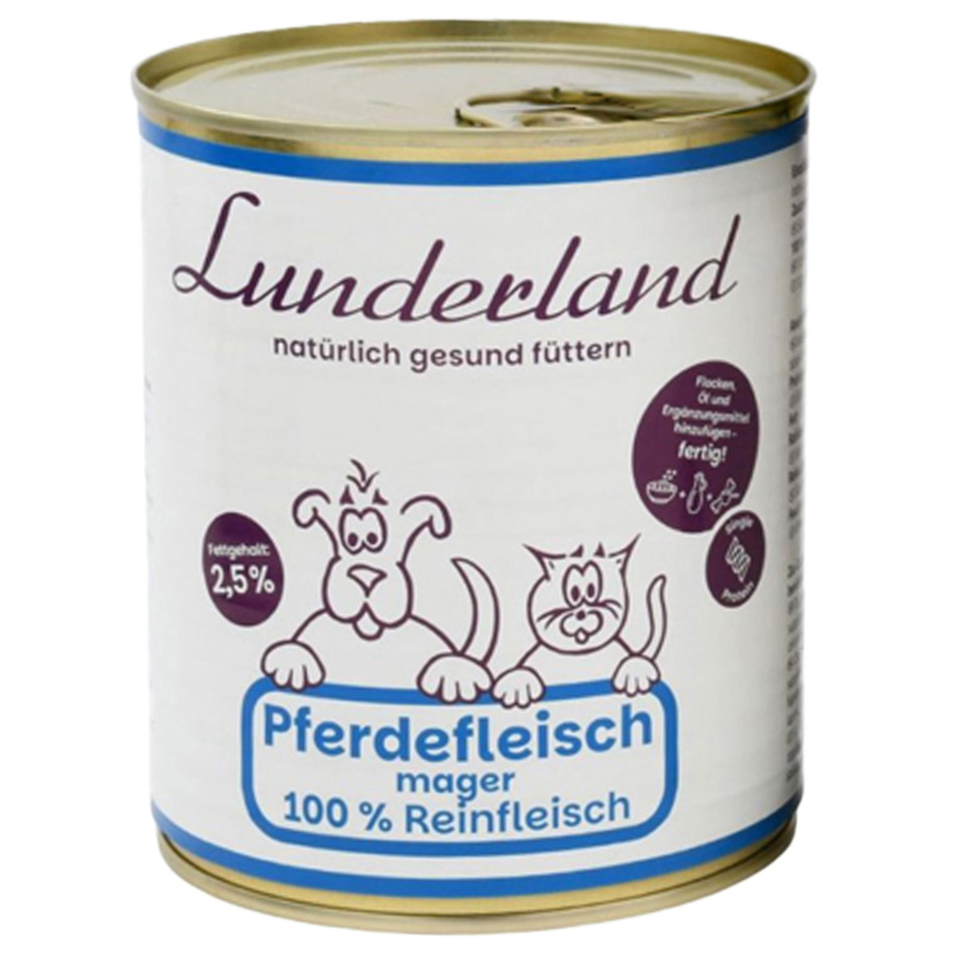 Hundefutter, Pferdefleisch, Dosenfutter, Tiernahrung, 100% Reinfleisch, Dosenfutter, Pferdefleisch, Hund/Fell?, 100% Reinfleisch, natürlich gesund füttern