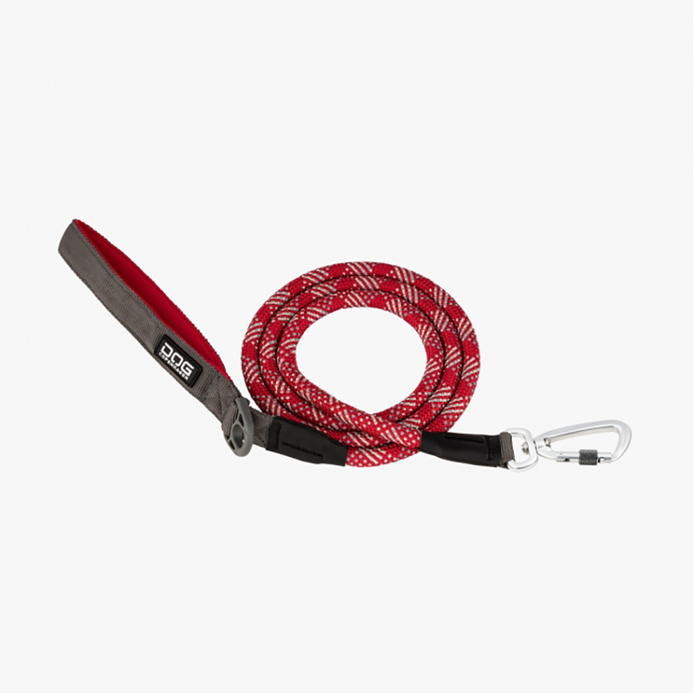 DOG Copenhagen Hundeleine V2 Urban Rope Leash Classic Red S - kleiner Karabiner