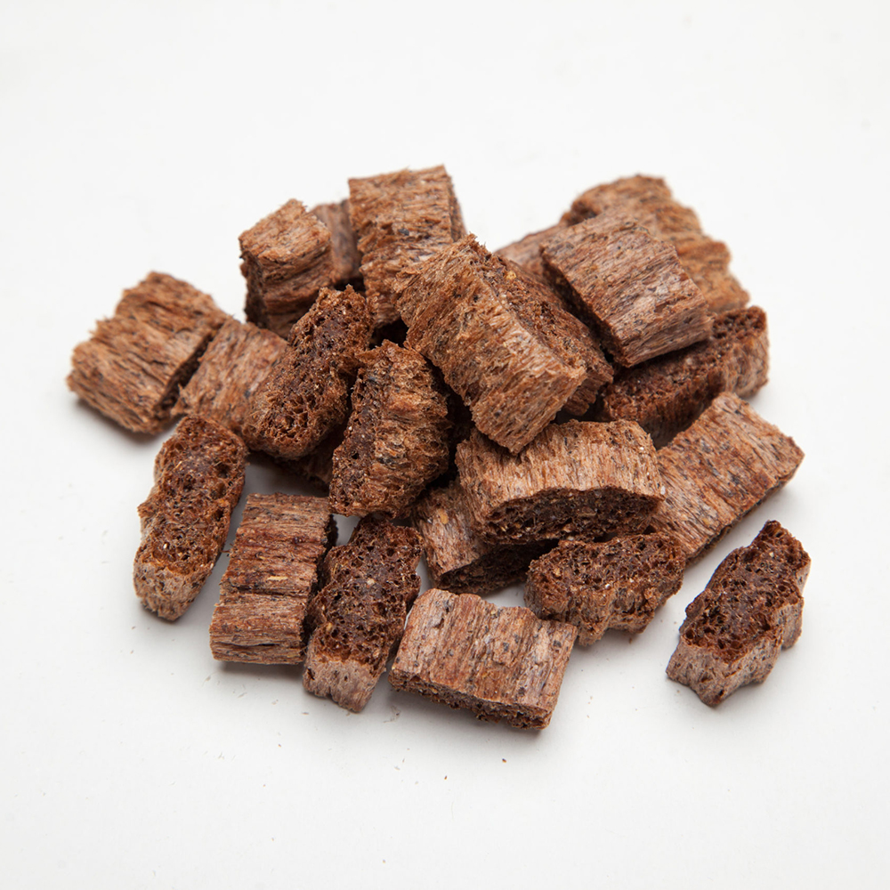 Schokoladenwürfel, Krokant, Braunnbrot, Knusprig, Snack