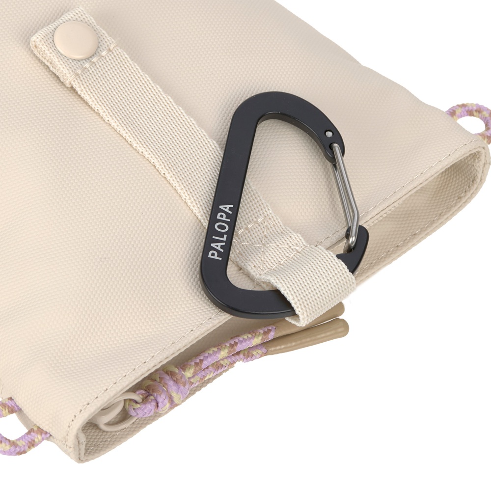 karabiner, riemen, beige, tasche, clip