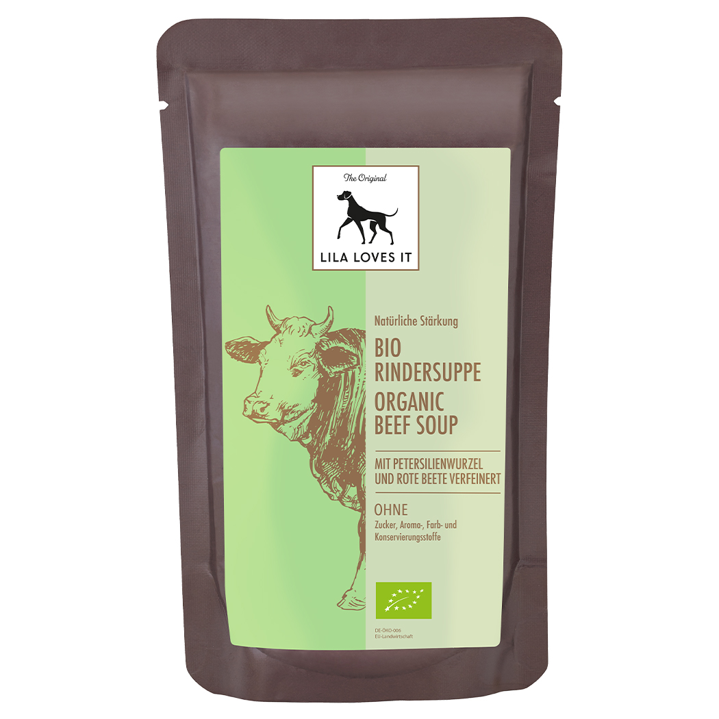 Bio Rindersuppe, Beef soup, Organic soup, Beef broth, Herbal root