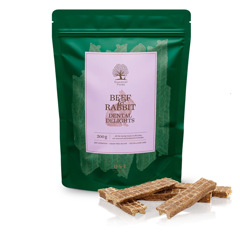 Essential Foods BEEF & RABBIT DENTAL DELIGHTS 200g