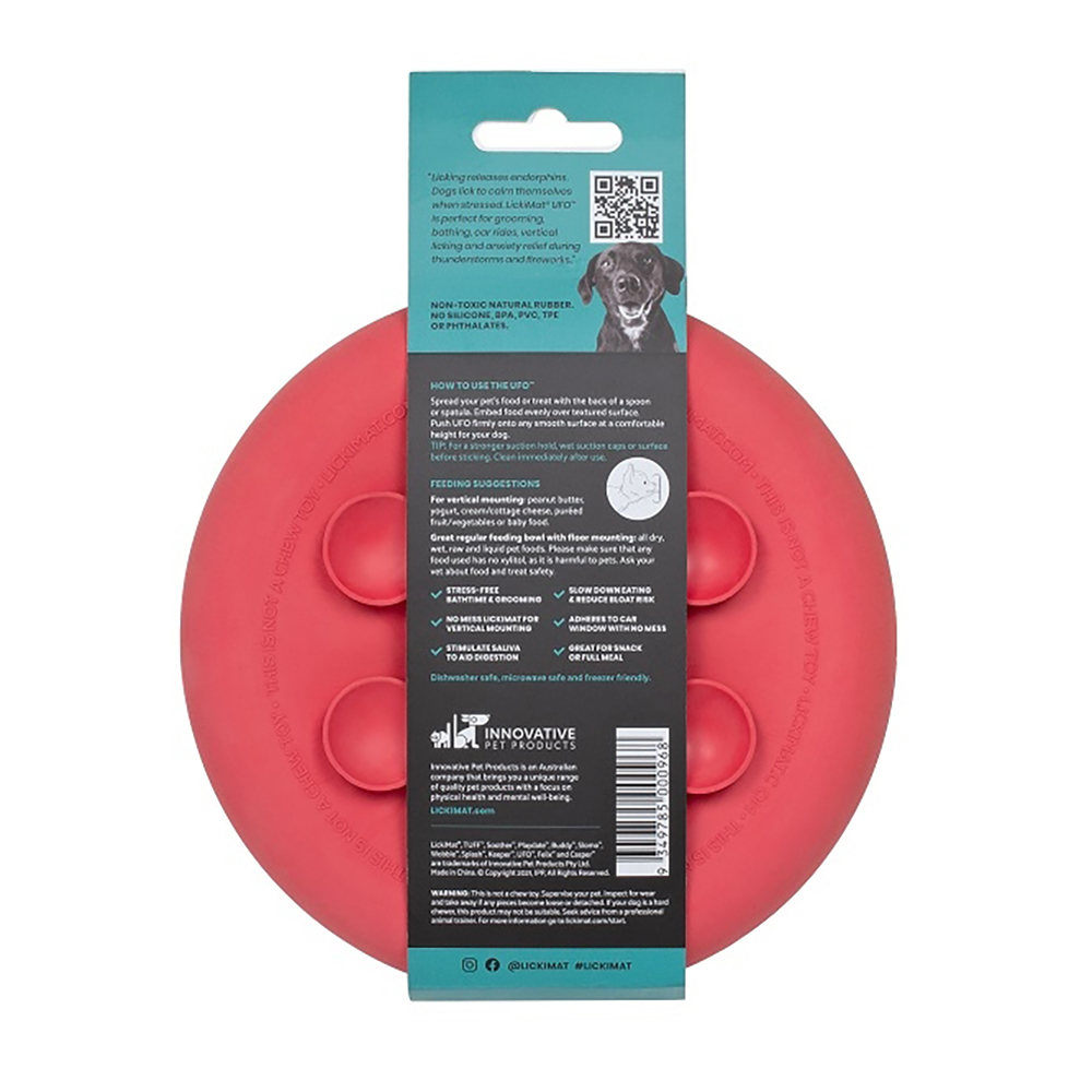 dog toy, round disc, rubber toy, red, non-toxic