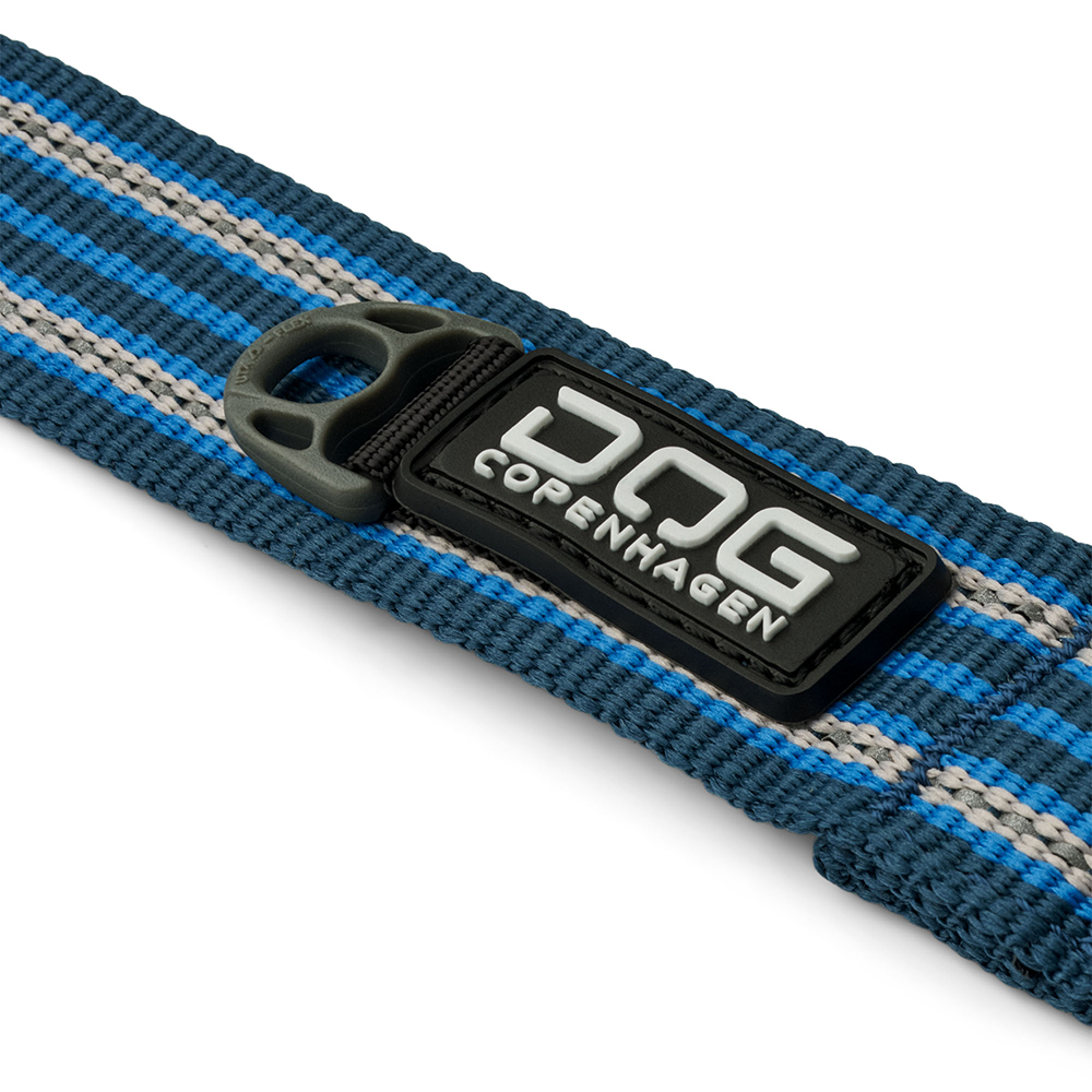 Webband, Gurtband, Schnalle, blauer Streifen, Polypropylen