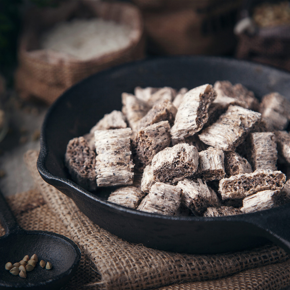Holzwürfel, Kohlewürfel, Schaumbild, Gusseisen?, Briketts?