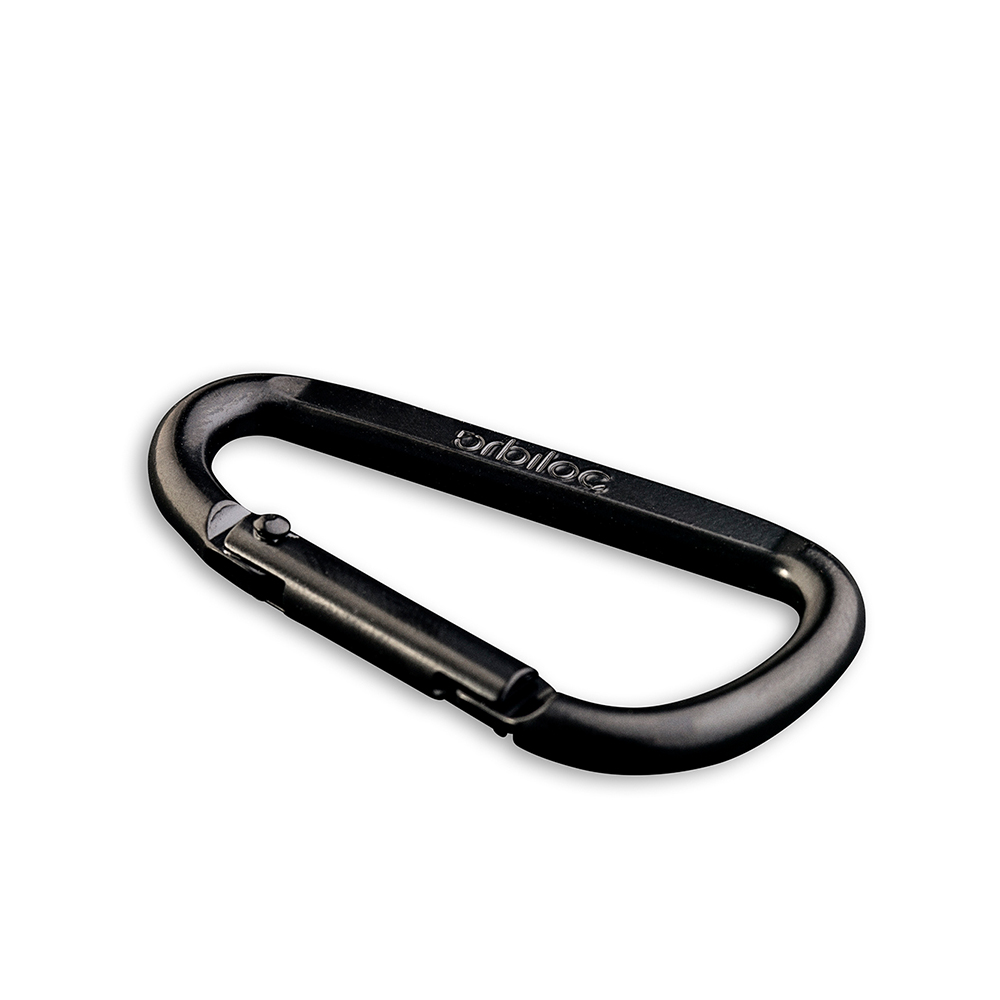 carabiner, aluminum, schwarz, Clip, Outdoor