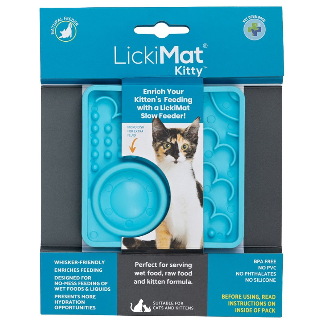Kitten-Fütterer, LickiMat Kitty, Haustier-Futterspender, Fütterungsmatte, Katzenzubehör