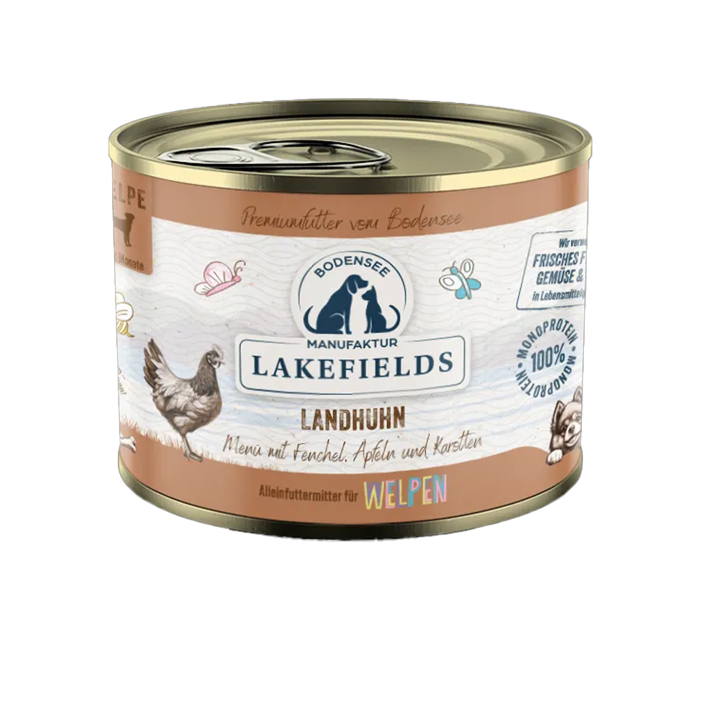 Dosenfutter, Huhn, Landhuhn, Tierfutter, Lakefields