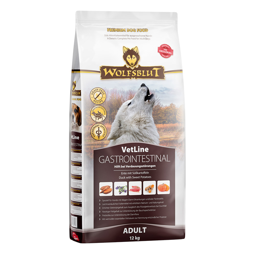 Hundentrockenfutter, Gastrointestinal, VetLine, 12 kg, Adult