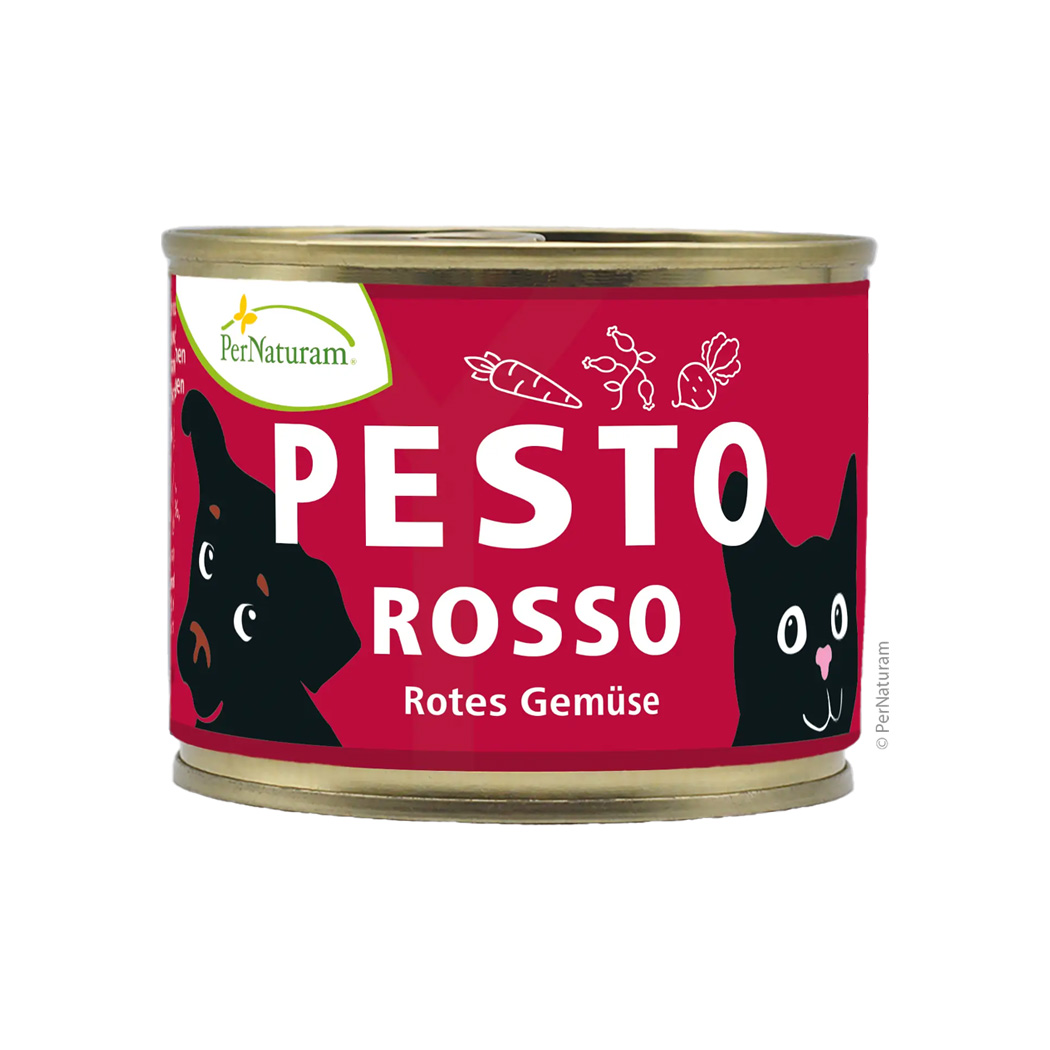 Pesto, Rotes Gemüse, Dosenware, Katzen Motiv, Pesto Rosso
