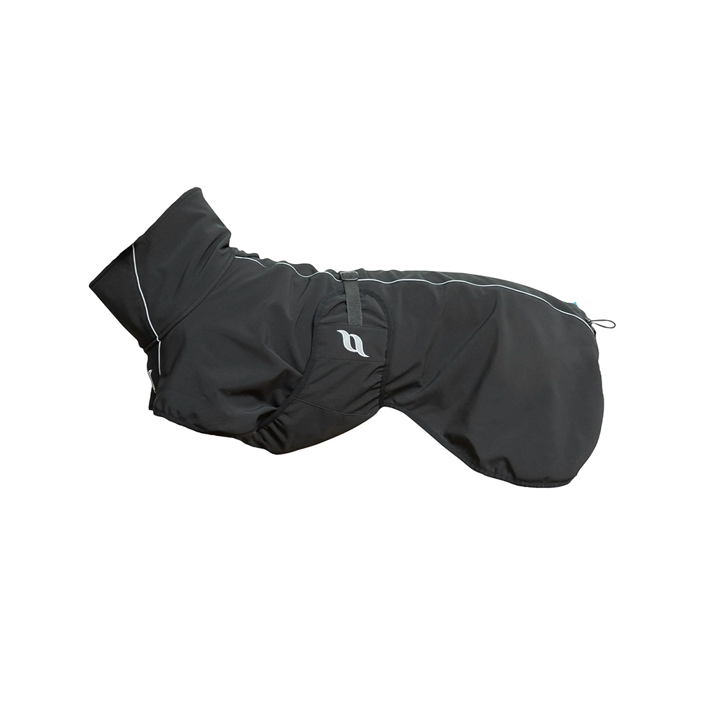 Hundebekleidung, Hundejacke, winddicht, reflektierender Streifen, schwarz