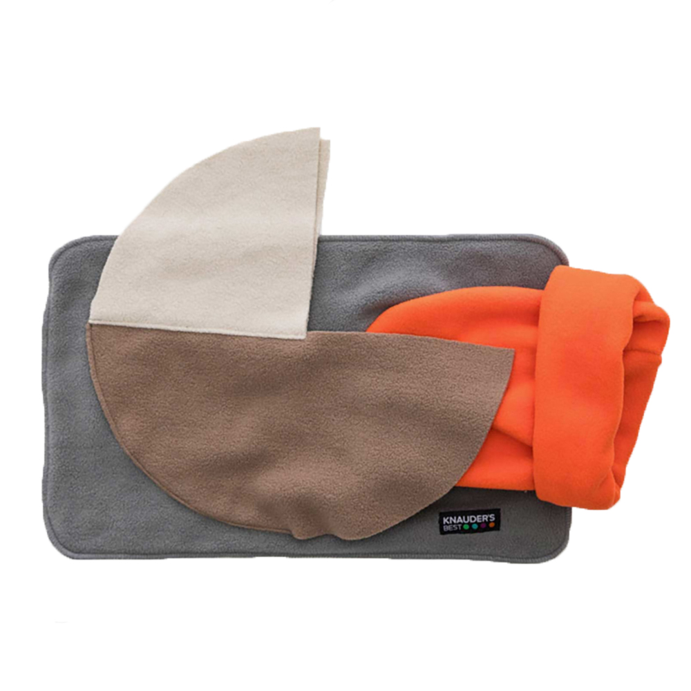 Plaidentasche, Filztasche, Kuschelmaterial, orange Akzent, Knauder's Best