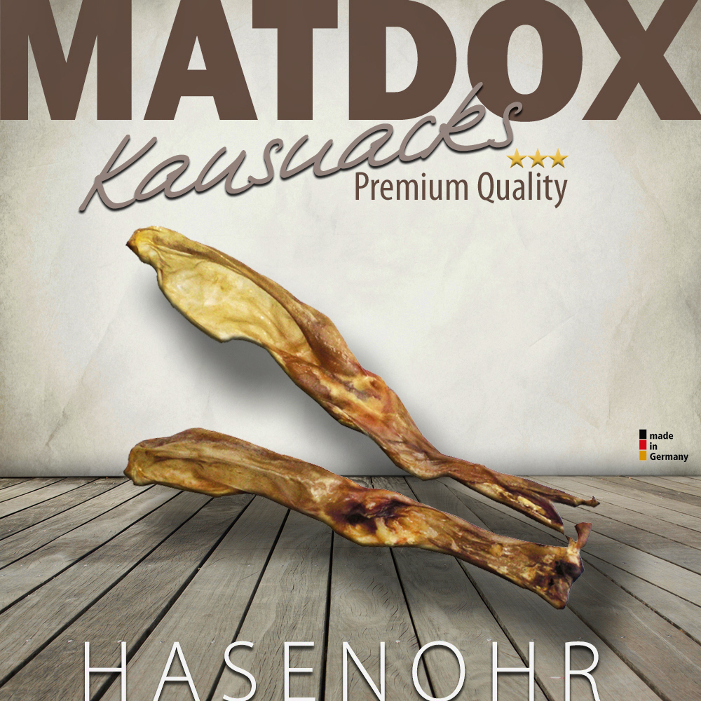 Matdox Kauartikel Premium Hasenohr - 25 Paar