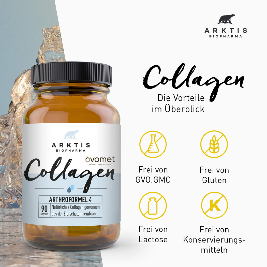 Collagen, Arthroformel 4, Kapseln, Glasflasche, Biopharma