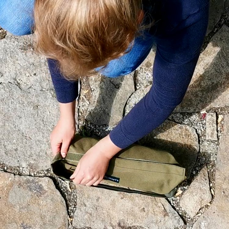 Person, Tasche, Rock