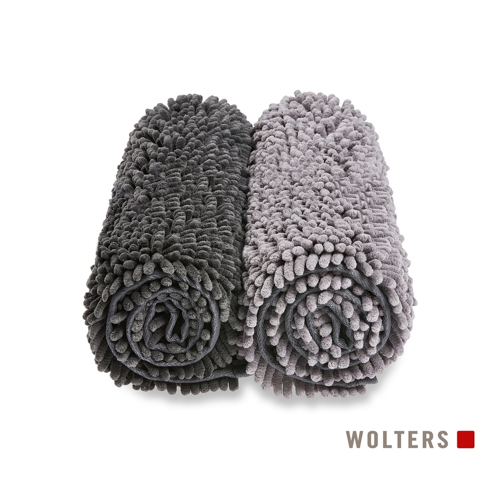 Mikrofaser-Handtuch, Badetuch, Kuschelig, grau, Set (2)