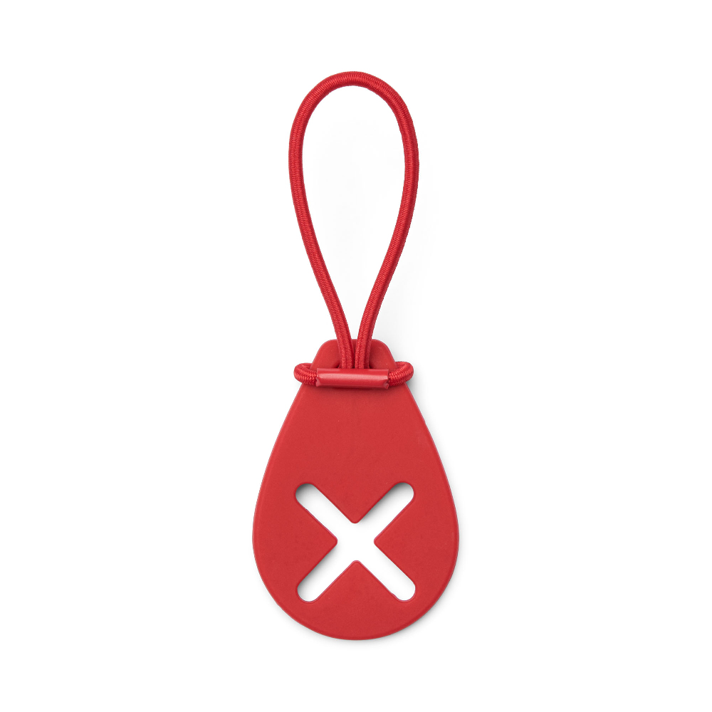 lanyard, rot, Schlüsselanhänger, Kunststoff, Aussparung