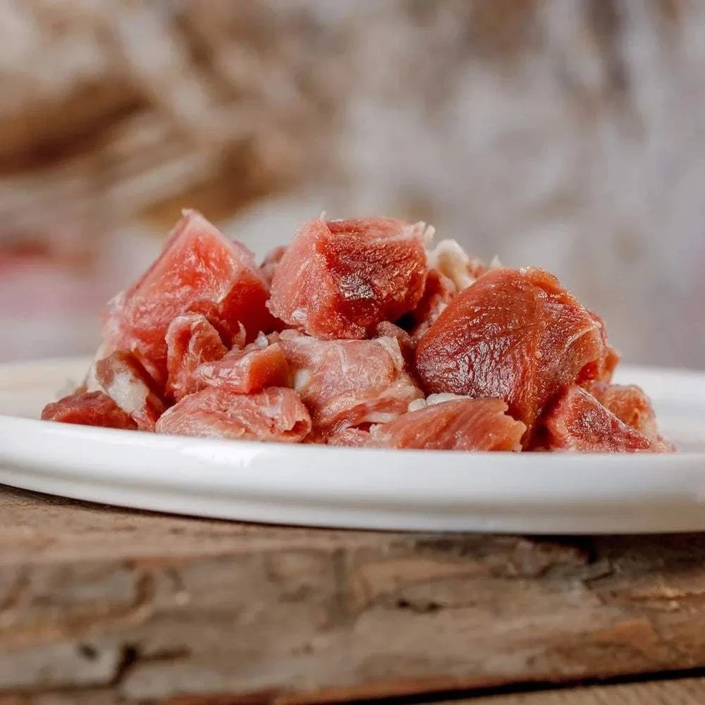 Fleischwürfel, Rindfleisch, rotes Fleisch, Steakwürfel, Küchenzutat