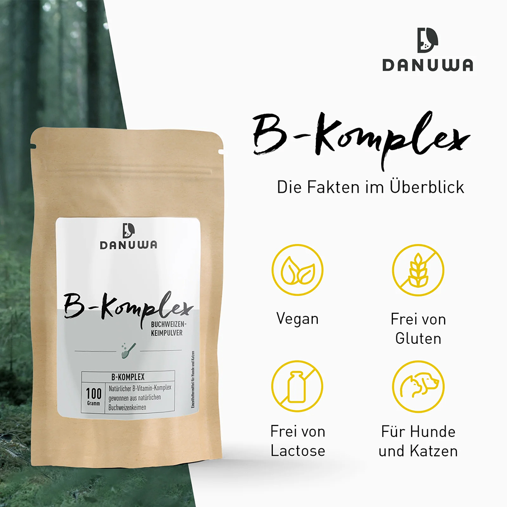 Danuwa Vitamin B-Komplex aus Buchweizenkeimen 100g