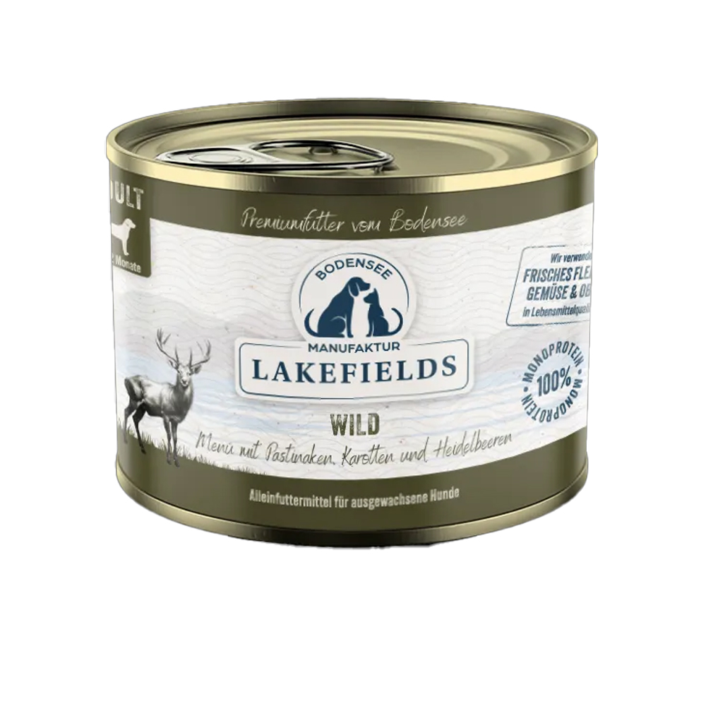 Dosenfutter, Hunde, Wild, Lakefields, Premiumfutter