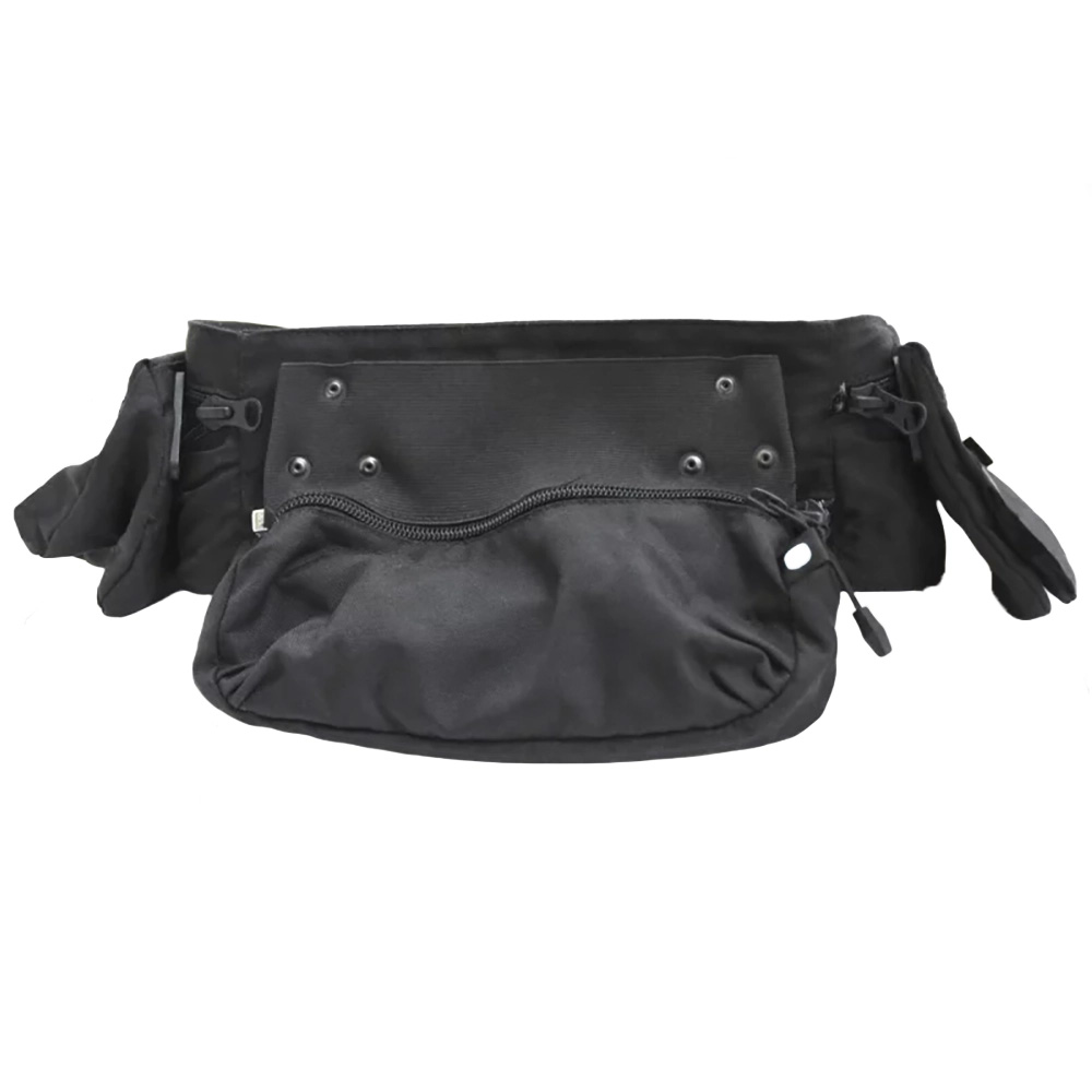 Gürteltasche, Umhängetasche, Reißverschluss, Nylon, Schwarz