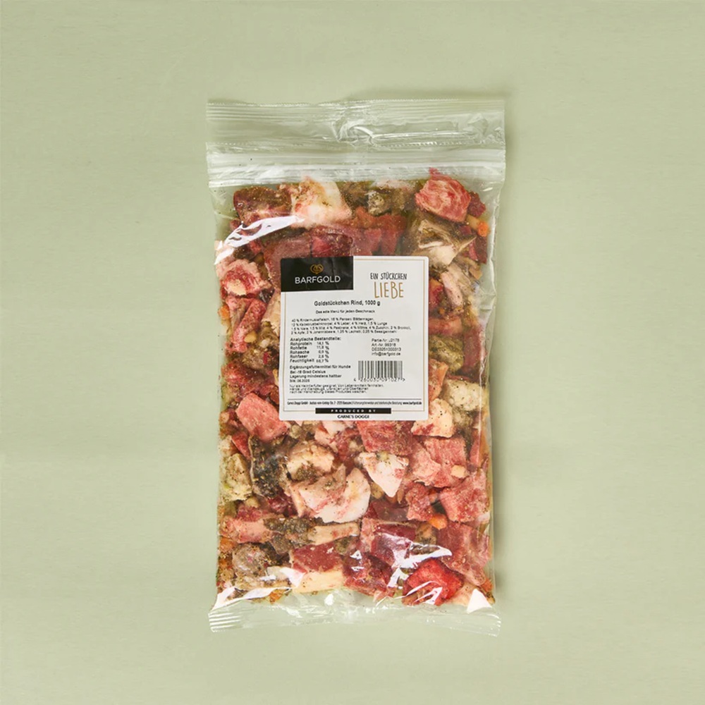 Fleischstücke, Trockenfleisch, Snack, Beutel, Zusatzstofffrei
