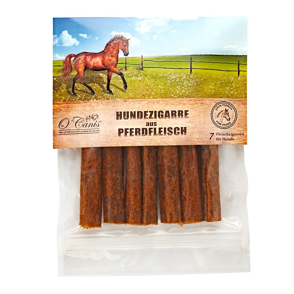 hundezigaretten, pferdefleisch, fleischstreifen, hundesnacks, wildlederbraun