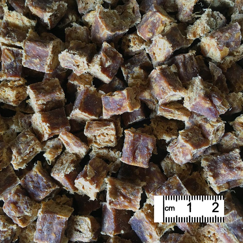 king-size chunks, candy bar pieces, cooked sugar, brown blocks, bite-sized cubes