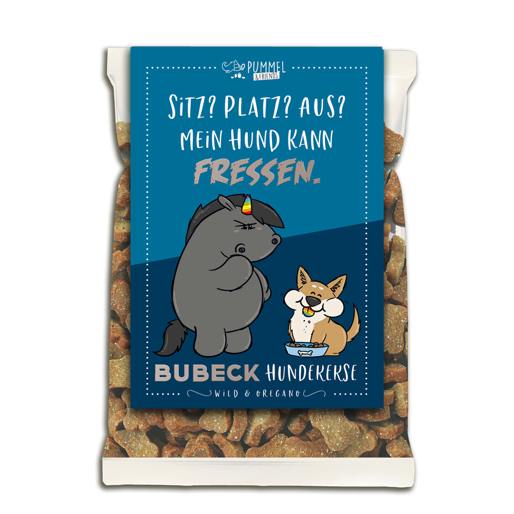 Hundesnack, Knochenform, Kauartikel, getreidefrei, bunte verpackung