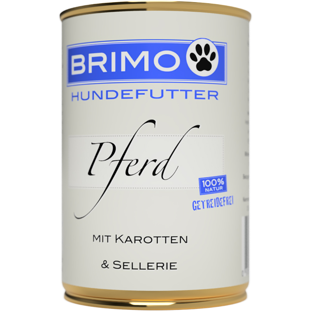 Dosenfutter, Hund, Hunde-Nassfutter, mit Karotten, Sellerie