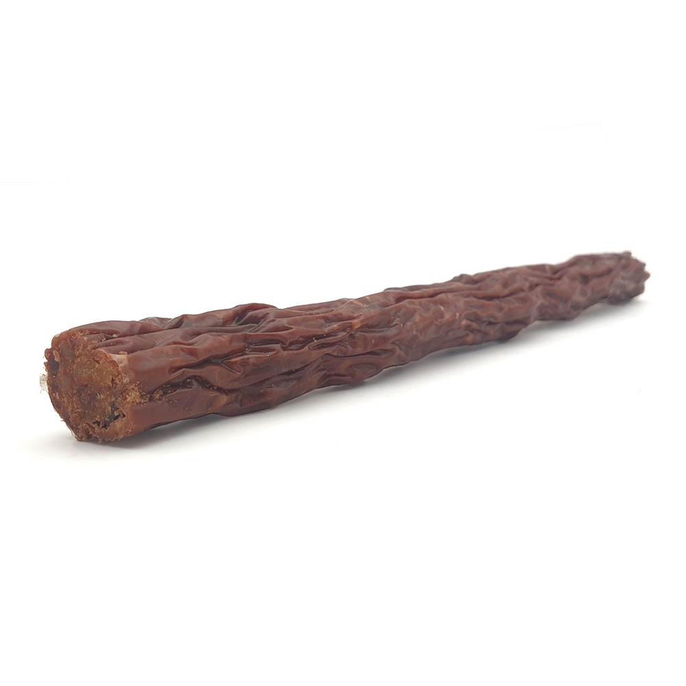 braune sticks, getrocknener Snack, mit Schokolade bedeckt, gewellte Textur, Zuckerstab