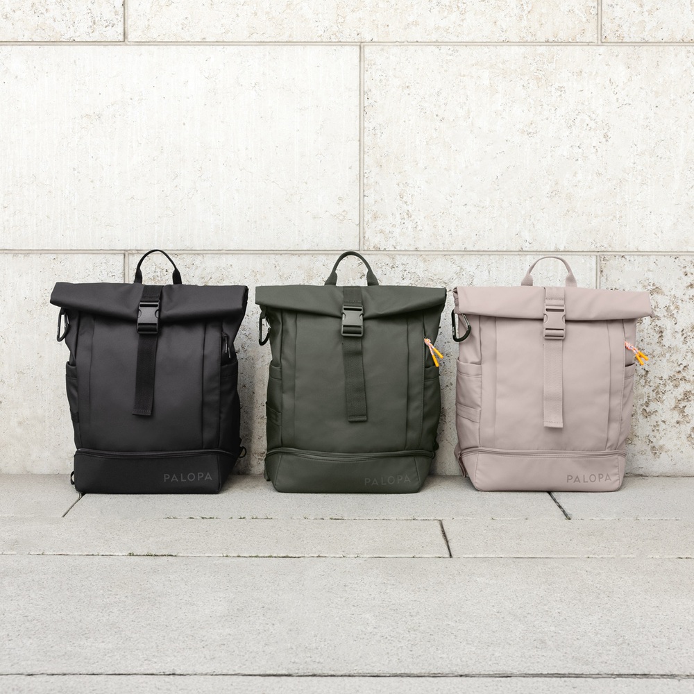 Rucksack, Backpack, Polyester, schwarz, grün, rosa