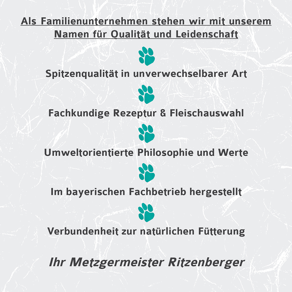 Metzgermeister, Ritzenberger, Fachbetrieb, Umweltorientierte Philosophie, natürliche Fütterung