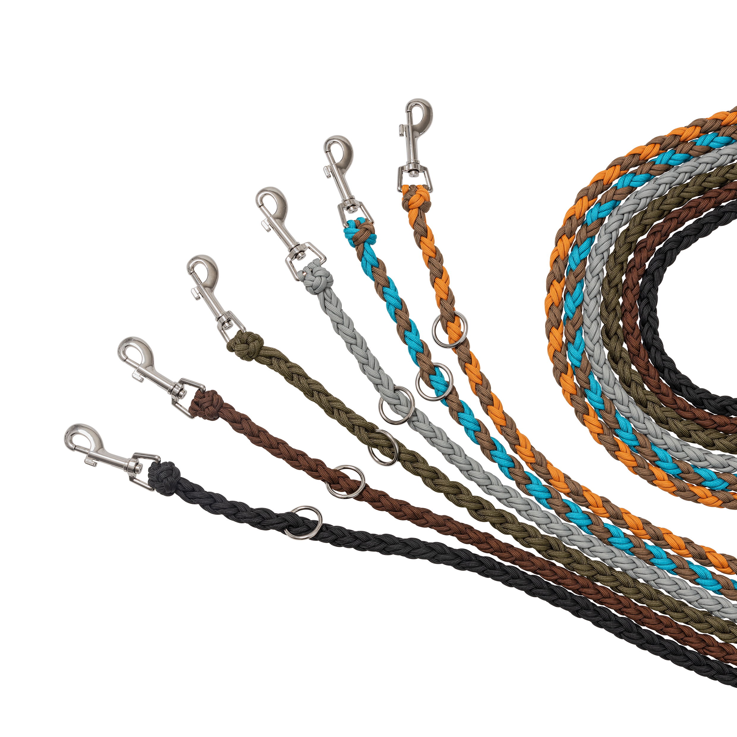 wuffwelt verstellbare Führungsleine Paracord 2m - diverse Farben